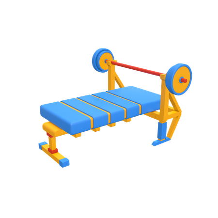 Bench Press  3D Icon