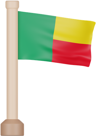 Benin Flag  3D Icon