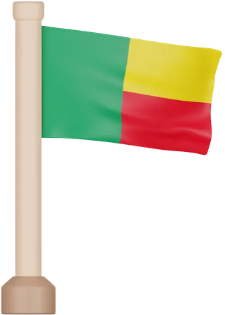 Benin Flag  3D Icon