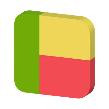 Benin Flag  3D Icon