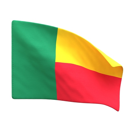 Benin Flag  3D Icon