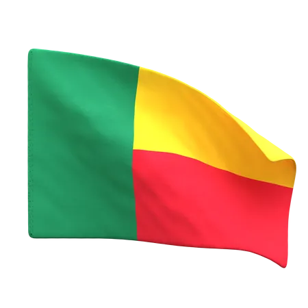 Benin Flag  3D Icon