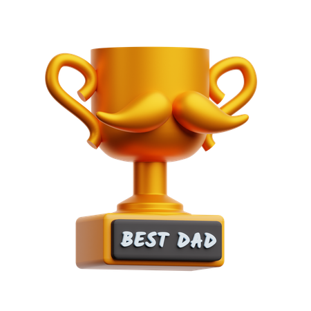 Best dad trophy  3D Icon