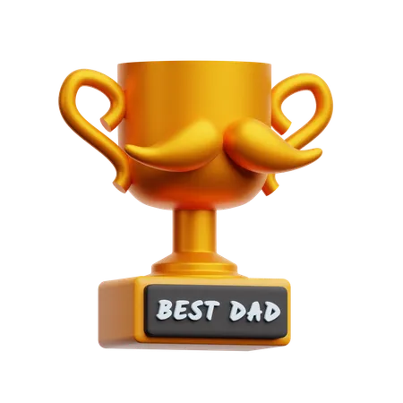 Best dad trophy  3D Icon