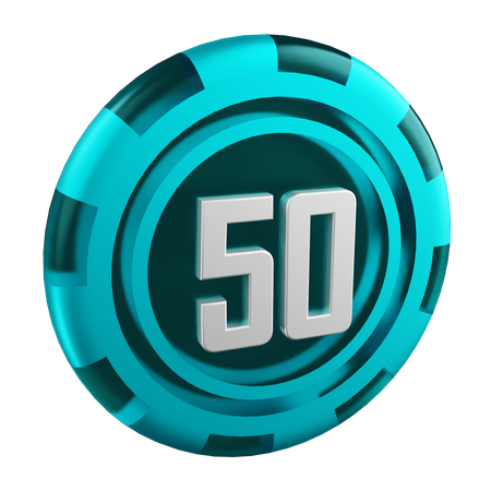 でも50  3D Icon