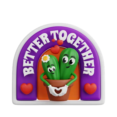 Better Together  3D Sticker