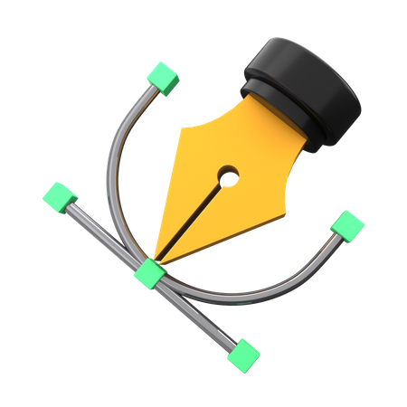 Bezier Tool  3D Icon