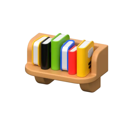 Étagère à livres  3D Icon