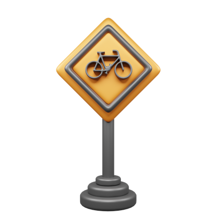 自転車道  3D Icon