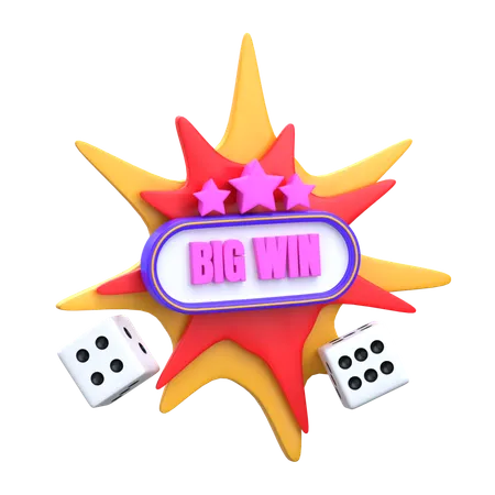 Big Win  3D Icon