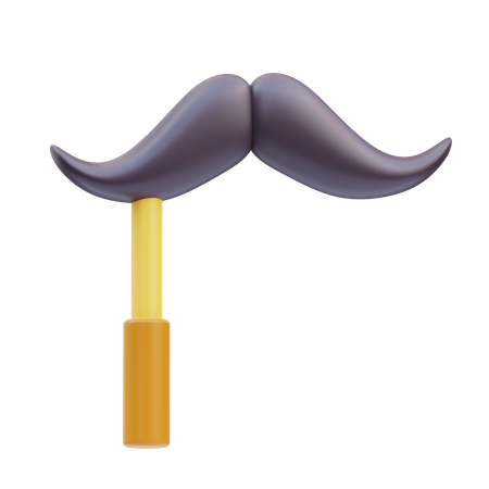 Palo de bigote  3D Icon