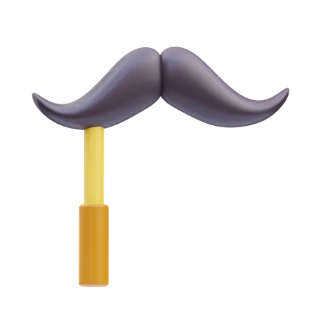 Palo de bigote  3D Icon