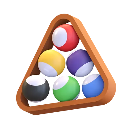 Billiard Balls  3D Illustration