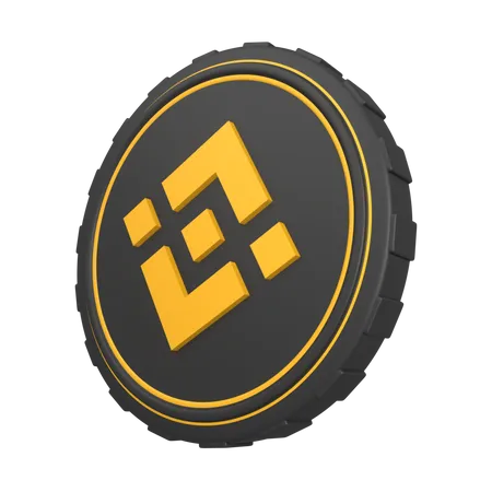 Binance BNB Coin  3D Illustration