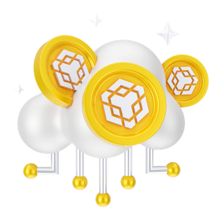 Binance Cloud Network  3D Icon