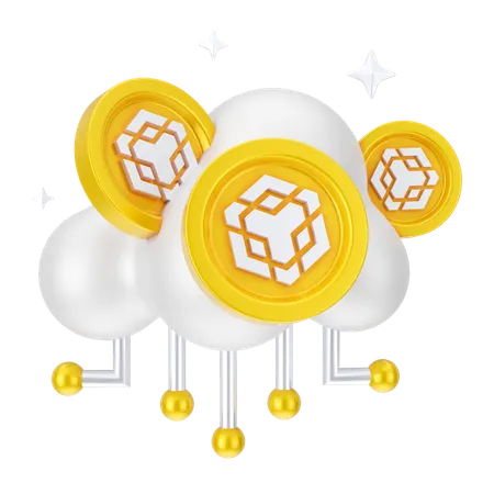 Binance Cloud Network  3D Icon