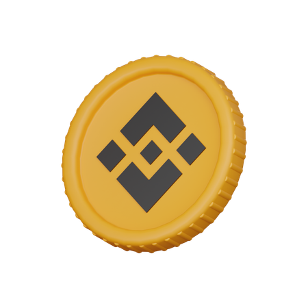 Binance coin  3D Icon