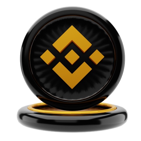 Binance coin  3D Illustration