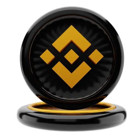 Binance coin  3D Illustration