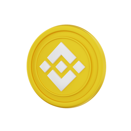 Binance Coin  3D Illustration