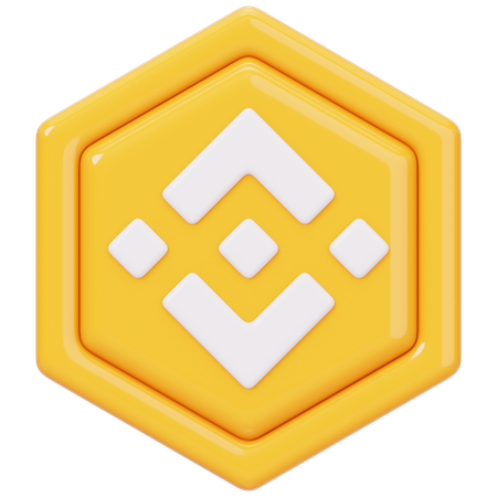 Binance Coin (BNB) Badge  3D Icon