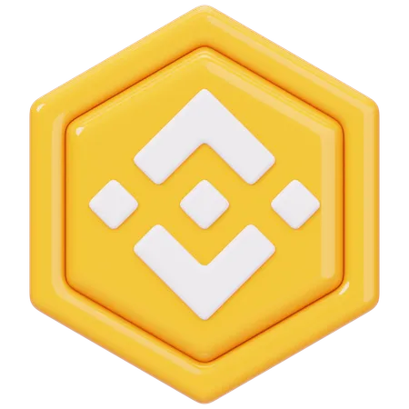 Binance Coin (BNB) Badge  3D Icon