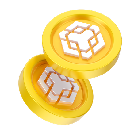 Binance Coins  3D Icon