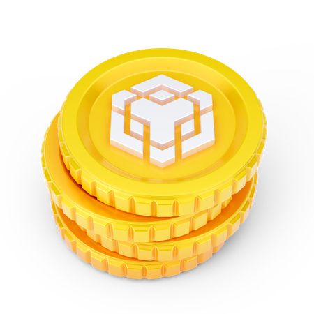 Binance Coins  3D Icon