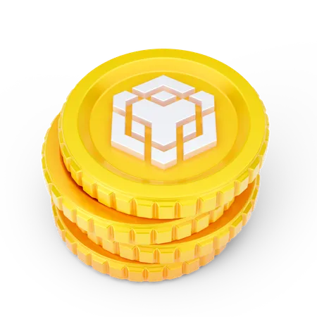 Binance Coins  3D Icon