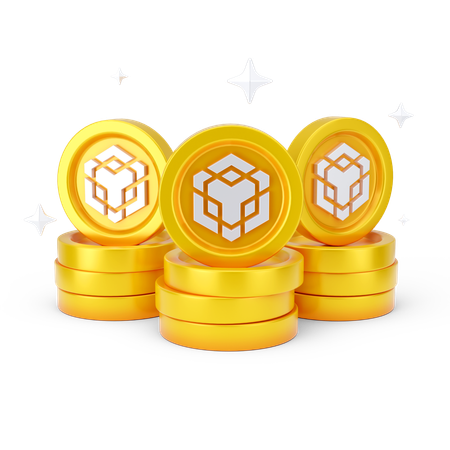 Binance Coins  3D Icon