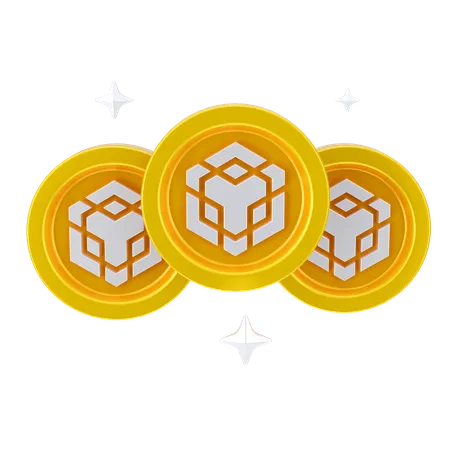 Binance Coins  3D Icon