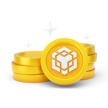 Binance Coins  3D Icon