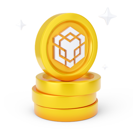 Binance Coins  3D Icon