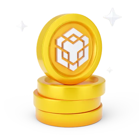 Binance Coins  3D Icon