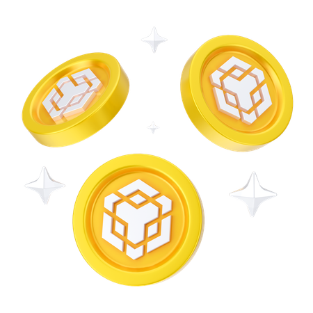 Binance Coins  3D Icon