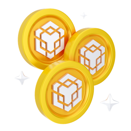 Binance Coins  3D Icon