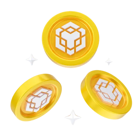 Binance Coins  3D Icon