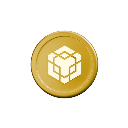 Binance crypto coin  3D Icon