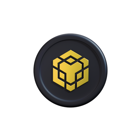 Binance crypto coin  3D Icon