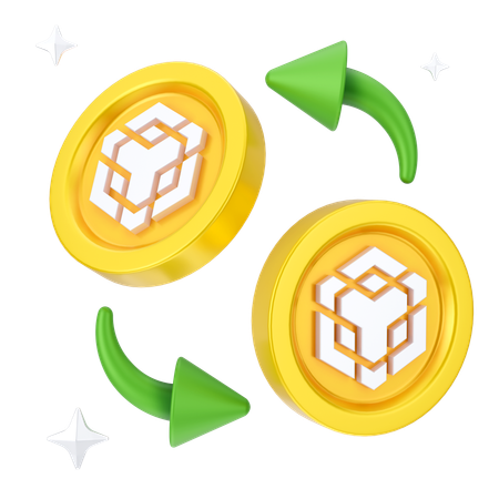 Binance Exchange  3D Icon