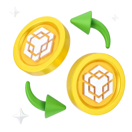 Binance Exchange  3D Icon