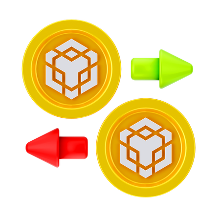 Binance Exchange  3D Icon