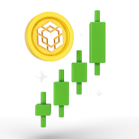 Binance Growth  3D Icon