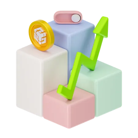 Binance Growth  3D Icon