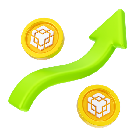 Binance Growth  3D Icon