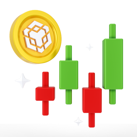 Binance Growth  3D Icon