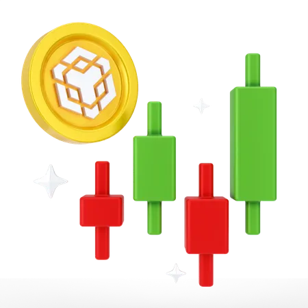 Binance Growth  3D Icon