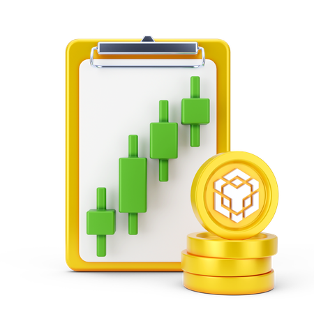 Binance Growth Report  3D Icon