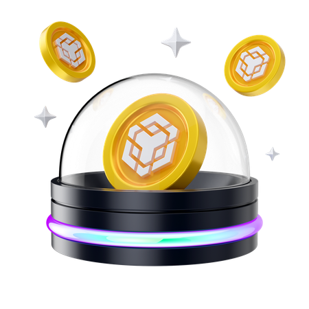 Binance Hologram  3D Icon