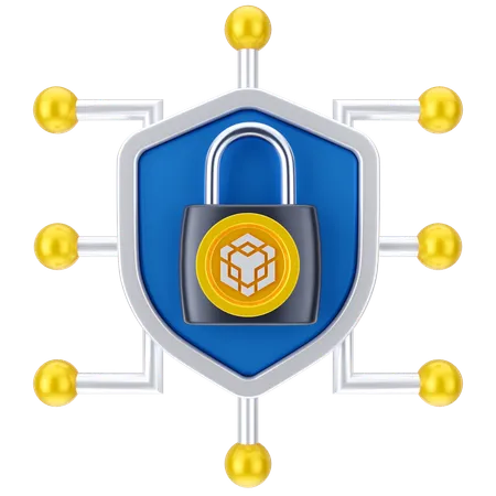 Binance Lock  3D Icon